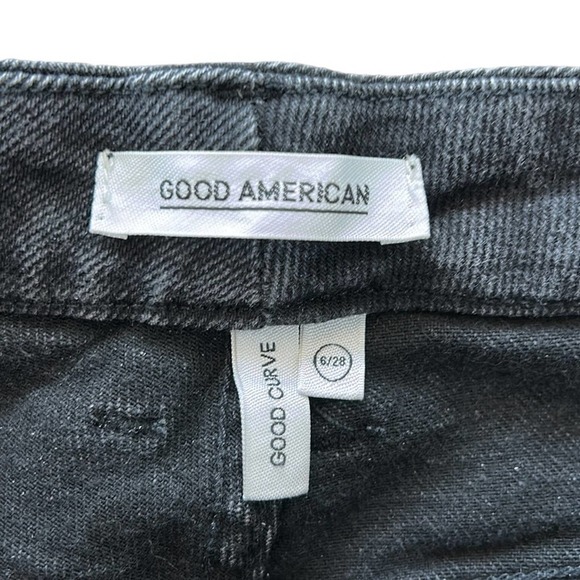 Good American Good Curve High Rise Black Jeans Women’s Size 6 / 28 - Picture 3 of 6